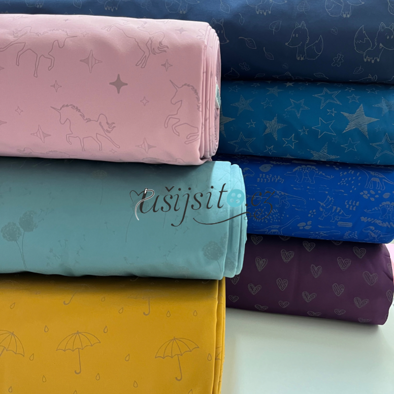 Softshell zimní reflexní jednorožci