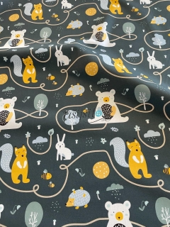 Bavlna zvířátka v lese