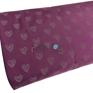 Softshell zimní reflexní srdíčka